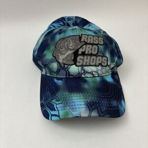 Bass Pro Shops Kryptec Hat Blue Camouflage Adjustable Snapback OSFA